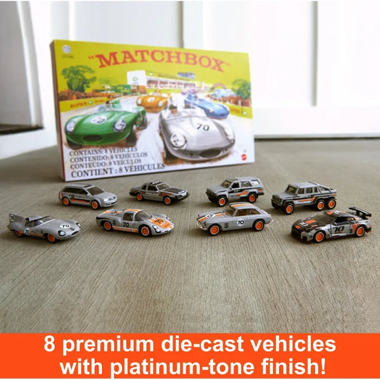 Mattel Matchbox Collector 70th Anniversary Bundle Set of 8 Die-Cast Cars Including 1 Exclusive Vehicle